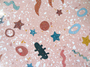 Pink Ocean Terrazzo Side Table