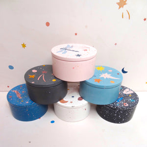 Teal Starry Terrazzo Box