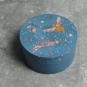 Blue Bugs And Stars Terrazzo Box