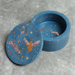 Blue Bugs And Stars Terrazzo Box