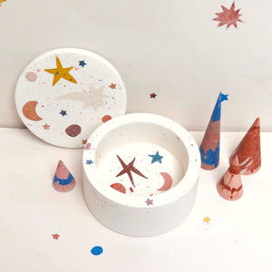 White Starry Terrazzo Box