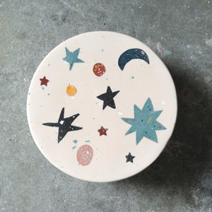 Cream White Starry Terrazzo Box