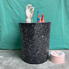 Load image into Gallery viewer, Black Terrazzo Side Table
