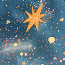 Load image into Gallery viewer, Large Blue Galaxy Terrazzo Tray
