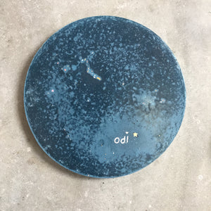 Large Blue Galaxy Terrazzo Tray