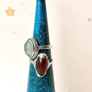 Tall Blue Terrazzo Jewelry Cone