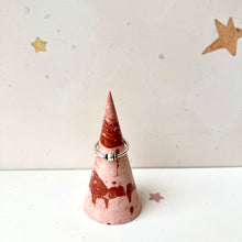 Load image into Gallery viewer, Medium Pink and Terracotta Jewelry Cone
