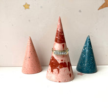 Load image into Gallery viewer, Medium Pink and Terracotta Jewelry Cone
