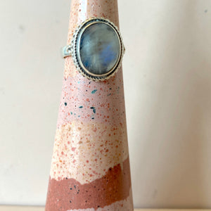 Tall Terracotta and Pink Terrazzo Jewelry Cone