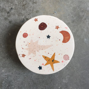 White Starry Terrazzo Box