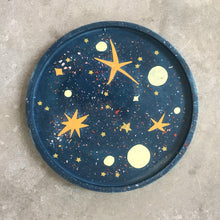 Load image into Gallery viewer, Large Blue Galaxy Terrazzo Tray
